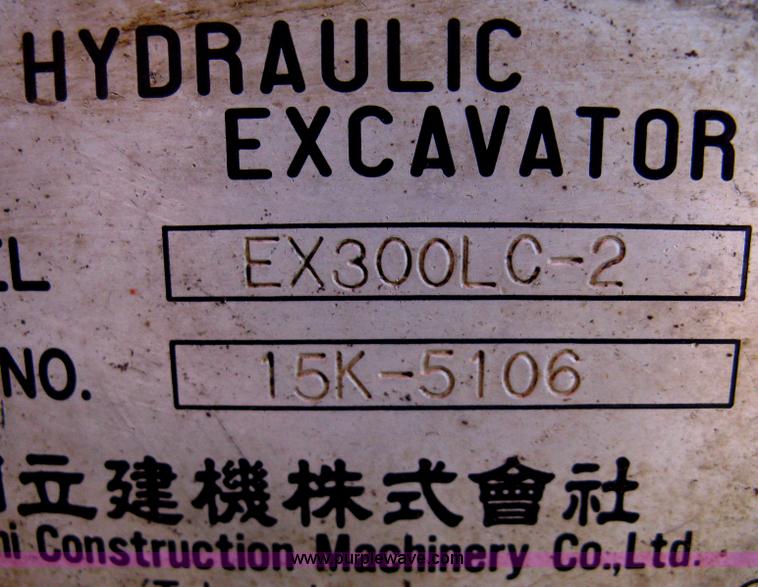 image for item B8435 1994 Hitachi EX300LC-2 excavator
