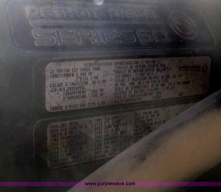 image for item B8490 2000 Freightliner Century Class tandem axle semi truck