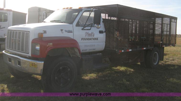 image for item B8491 1991 GMC TopKick SLE concrete form cage truck