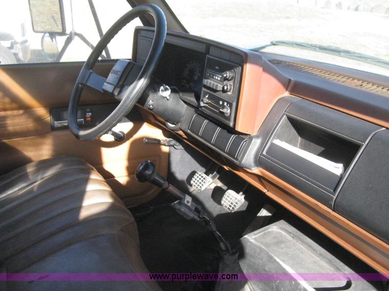 image for item B8491 1991 GMC TopKick SLE concrete form cage truck