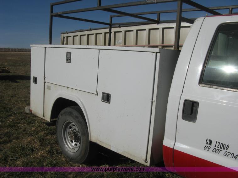 image for item B8493 2002 Ford F350  XL Super Duty Crew Cab utility truck