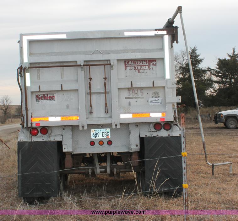 image for item E2551 1990 Schein 39AF tandem axle end dump trailer