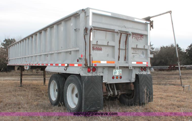image for item E2551 1990 Schein 39AF tandem axle end dump trailer