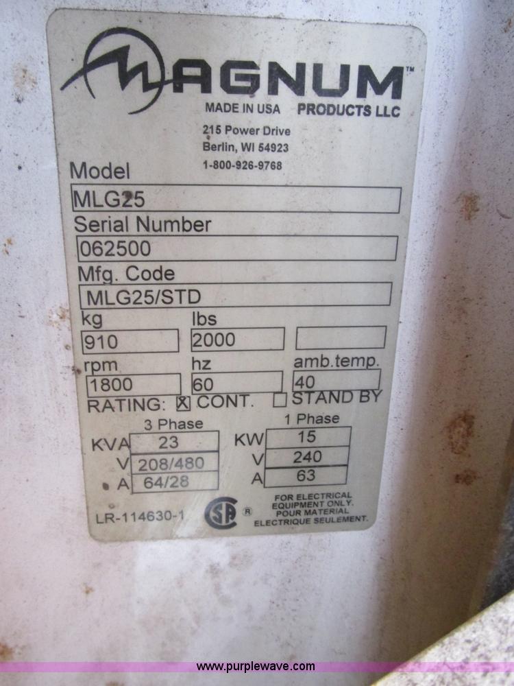 image for item AB9442 2006 Magnum Pro ML625 generator