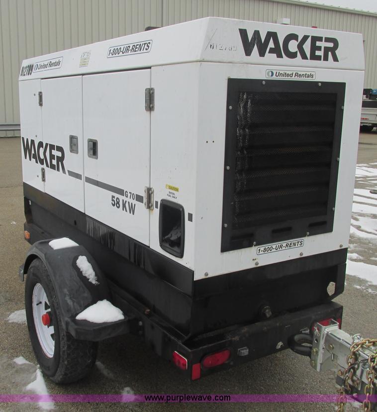 image for item E7088 Wacker G70 generator