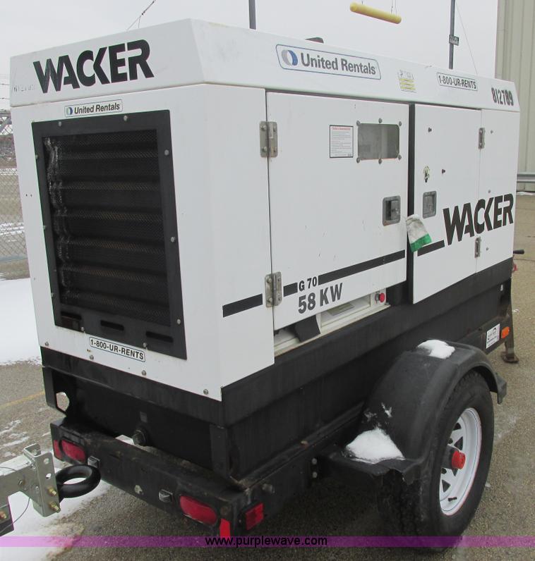 image for item E7088 Wacker G70 generator