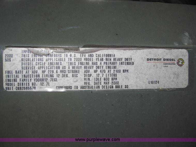 image for item B5346 2001 Freigtliner Century day cab semi truck