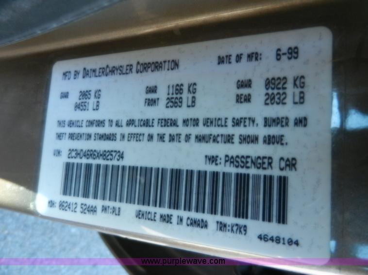 image for item A3903 1999 Chrysler Concorde LX