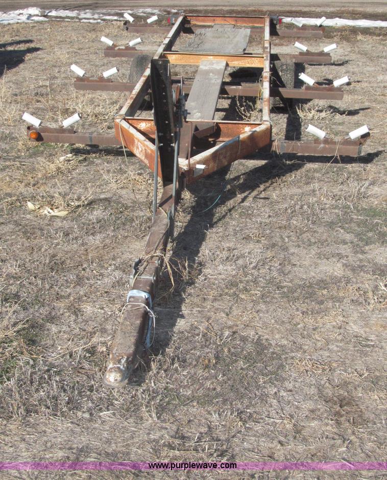 image for item B5329 1972 ShorLine 16' pontoon boat trailer