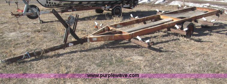 image for item B5329 1972 ShorLine 16' pontoon boat trailer
