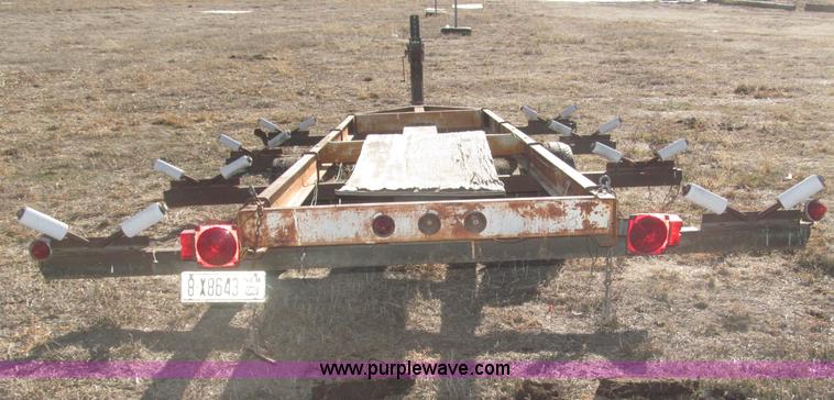 image for item B5329 1972 ShorLine 16' pontoon boat trailer