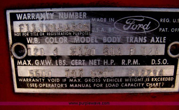 image for item B8416 1963 Ford 100 pickup truck