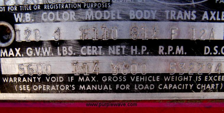 image for item B8416 1963 Ford 100 pickup truck