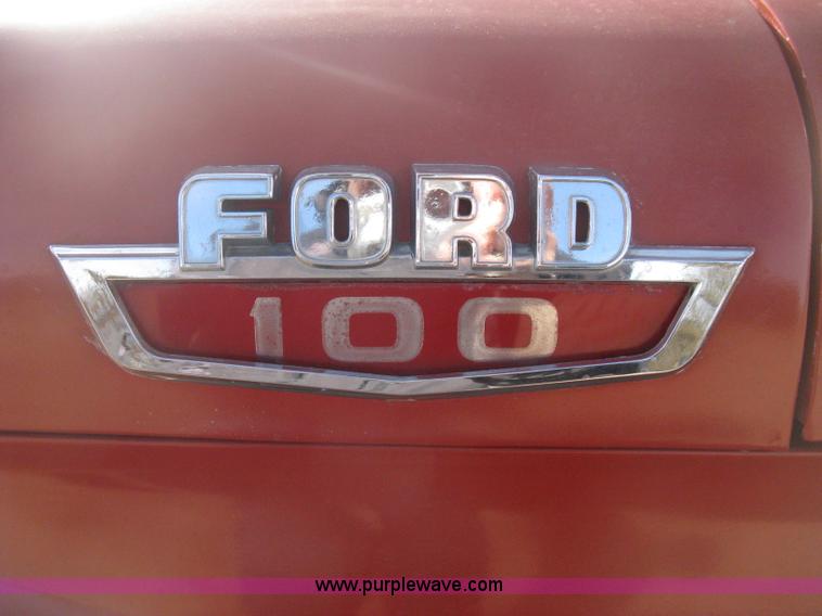 image for item B8416 1963 Ford 100 pickup truck