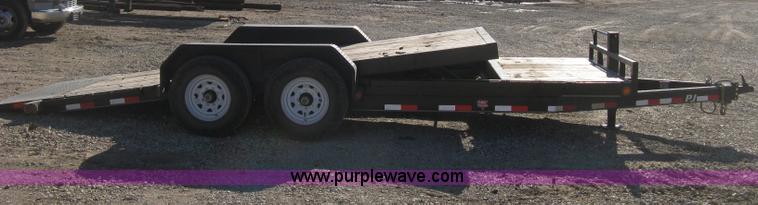 image for item B8420 2012 PJ tandem axle tilt deck flatbed trailer