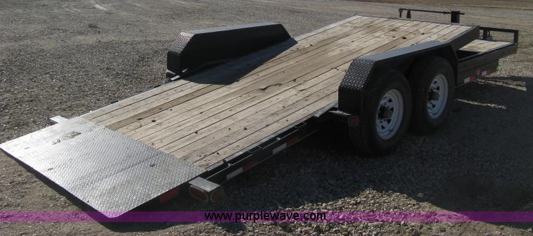 image for item B8420 2012 PJ tandem axle tilt deck flatbed trailer