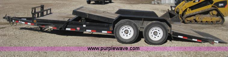 image for item B8420 2012 PJ tandem axle tilt deck flatbed trailer