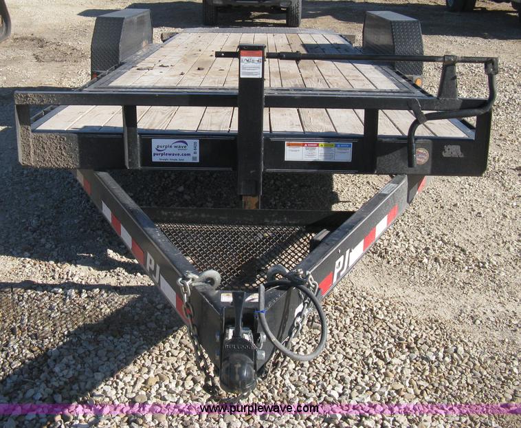 image for item B8420 2012 PJ tandem axle tilt deck flatbed trailer