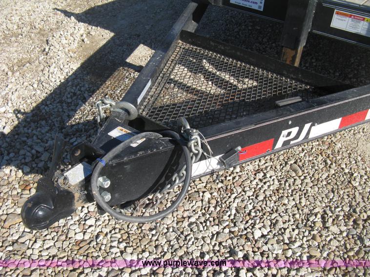 image for item B8420 2012 PJ tandem axle tilt deck flatbed trailer