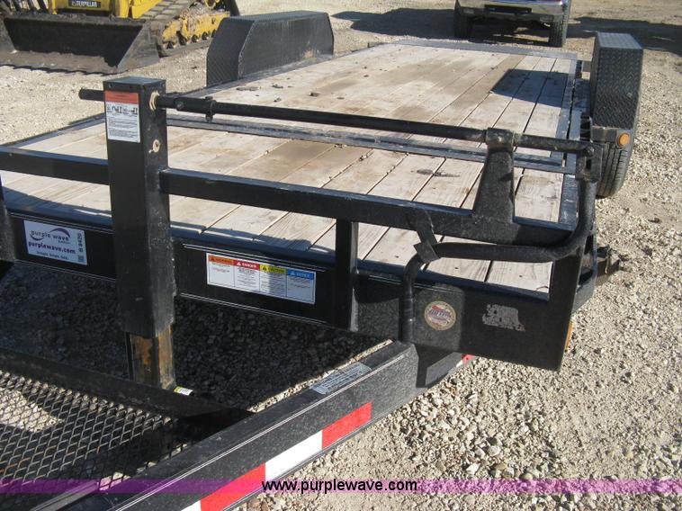 image for item B8420 2012 PJ tandem axle tilt deck flatbed trailer