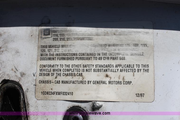 image for item E2538 1998 GMC Sierra 3500 HD dump truck