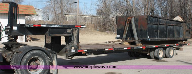 image for item E2549 1993 Landoll Haul All 37' slide axle trailer