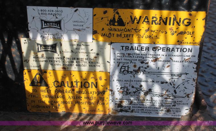 image for item E2549 1993 Landoll Haul All 37' slide axle trailer