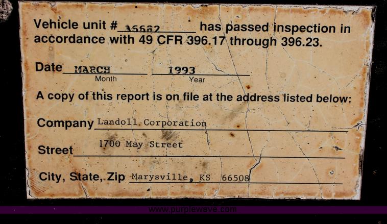 image for item E2549 1993 Landoll Haul All 37' slide axle trailer