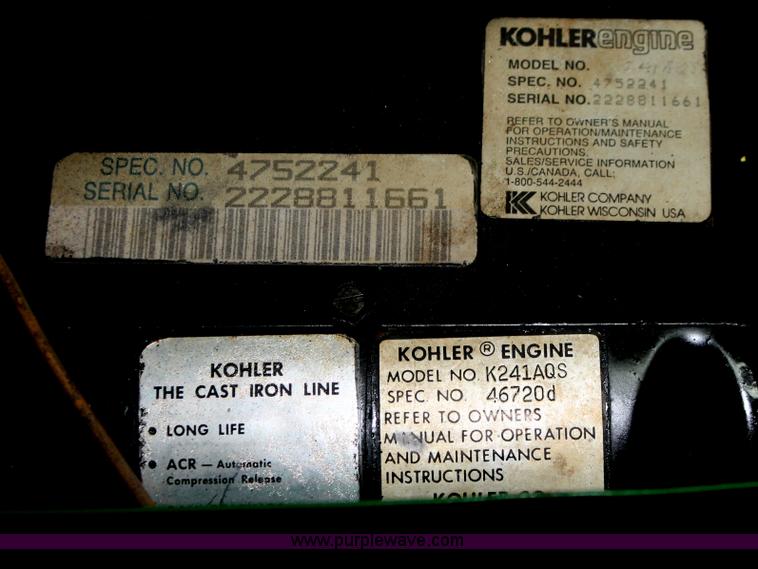 image for item E2555 John Deere 210 lawn mower