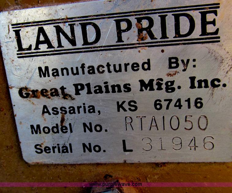image for item E3666 Land Pride RTA 1050 50" three point tiller