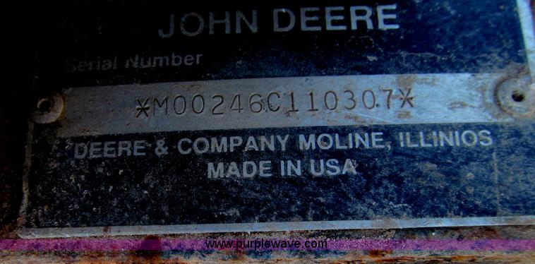 image for item E3667 John Deere 246 sweeper attachment