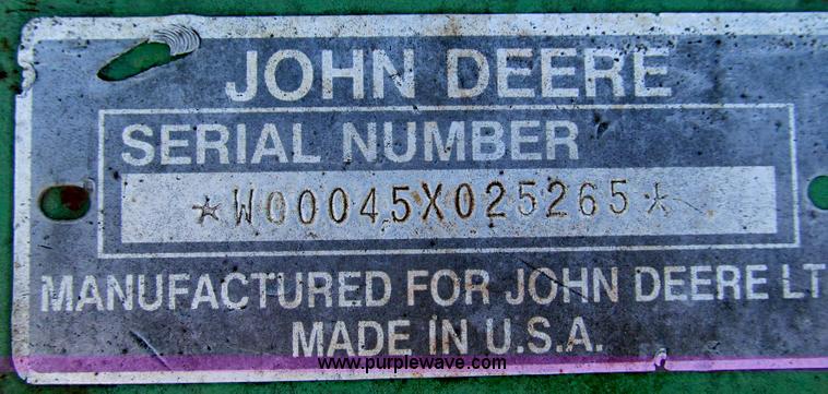 image for item E3669 John Deere 45 6' blade