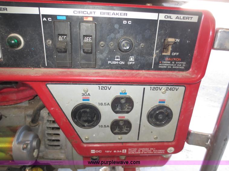 image for item V9114 Honda 4,000 watt generator