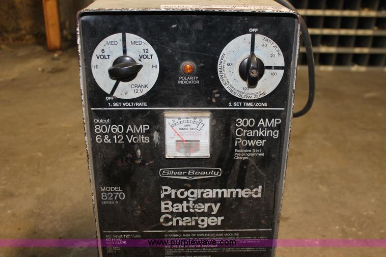 Silver Beauty Programmed Battery Charger In Junction City Ks Item V9155 Sold Purple Wave