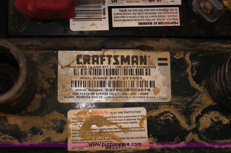 image for item V9239 Craftsman LT1000 lawn mower