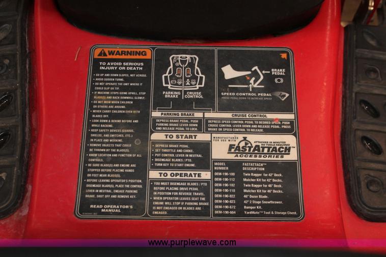 image for item V9240 Huskee Supreme lawn mower