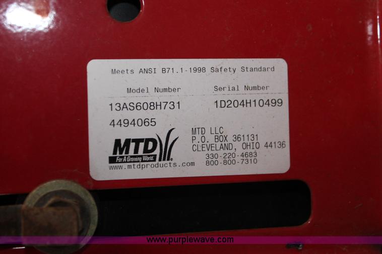 image for item V9240 Huskee Supreme lawn mower