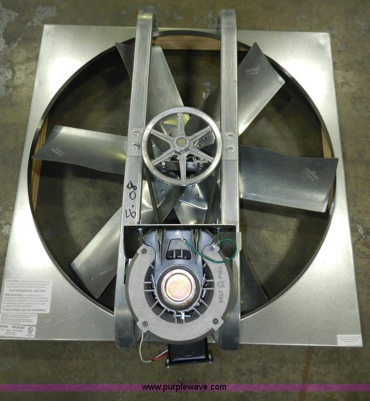 image for item W9513 30" whole house fan with shutter