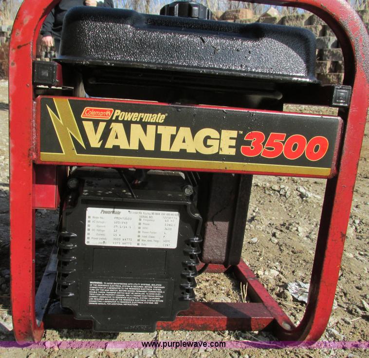 image for item Y9632 Coleman Powermate Vantage 3500 generator
