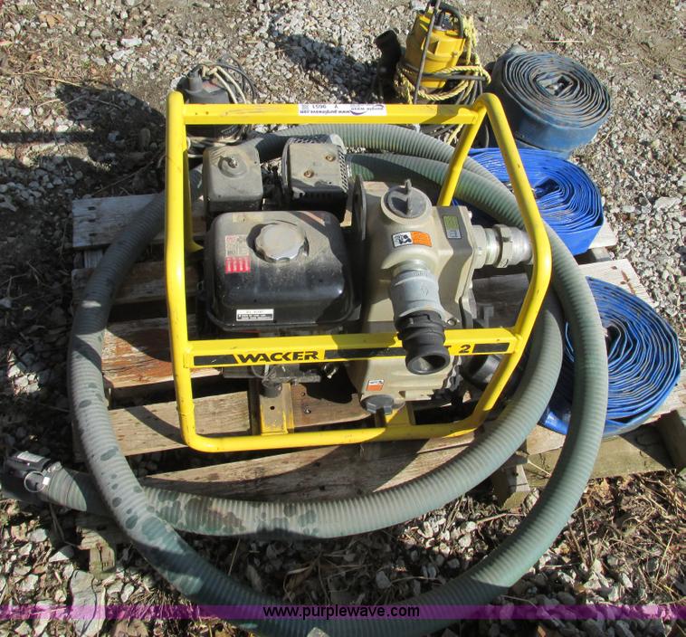 Wacker PT2 gas powered water pump in Sibley, MO Item Y9651 sold