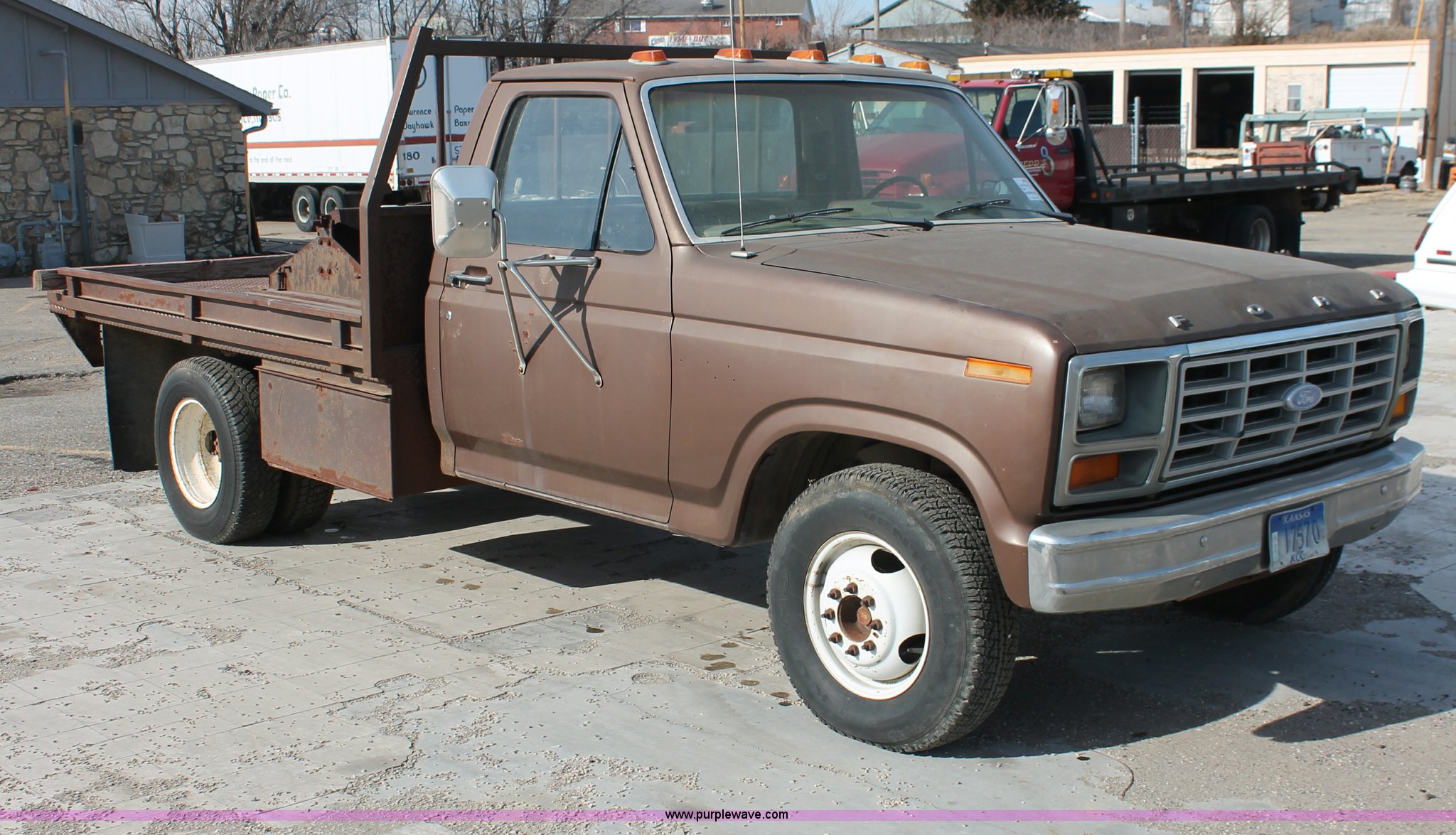 1983 Ford F350 flatbed pickup truck in Junction City, KS Item E2543