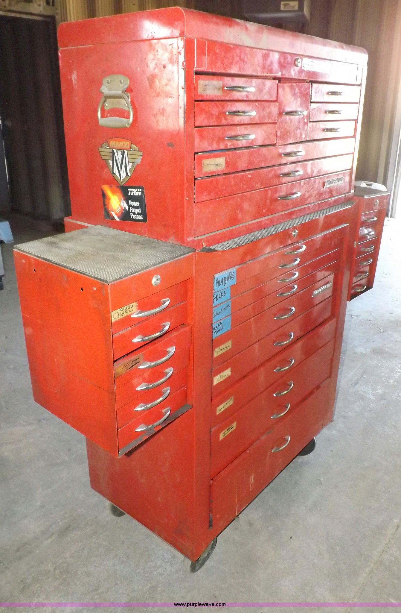 Waterloo tool box with tools in Garden City, KS Item J9144 sold