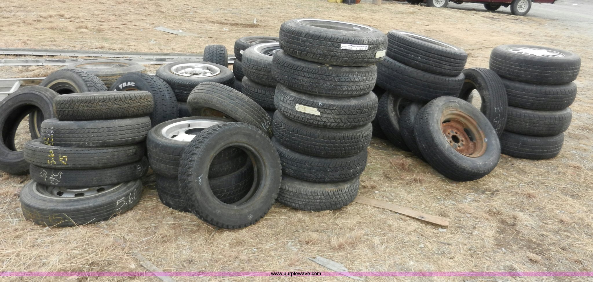 Approximately 50 assorted tires in Junction City, KS Item X9243 sold