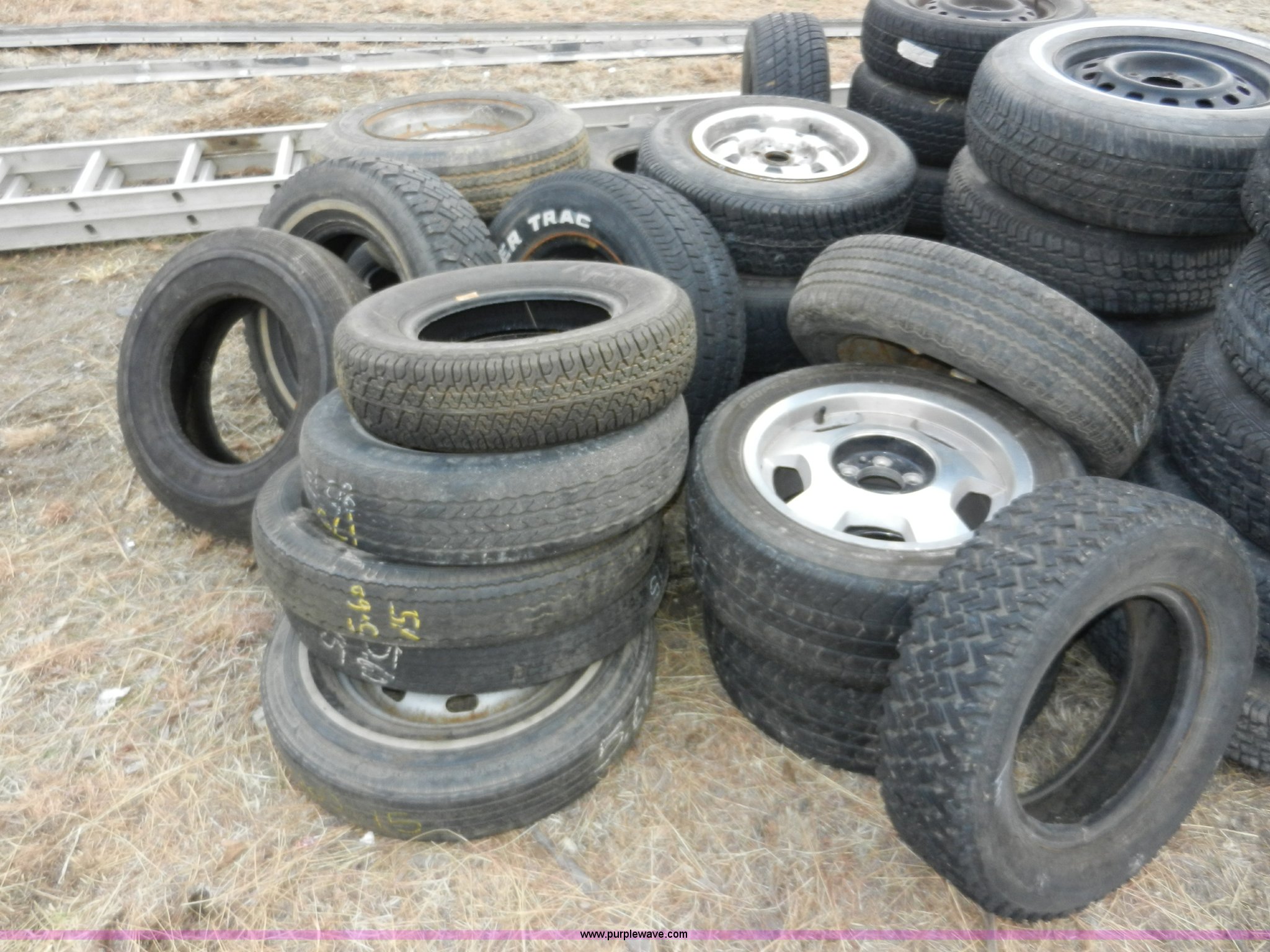 Approximately 50 assorted tires in Junction City, KS Item X9243 sold