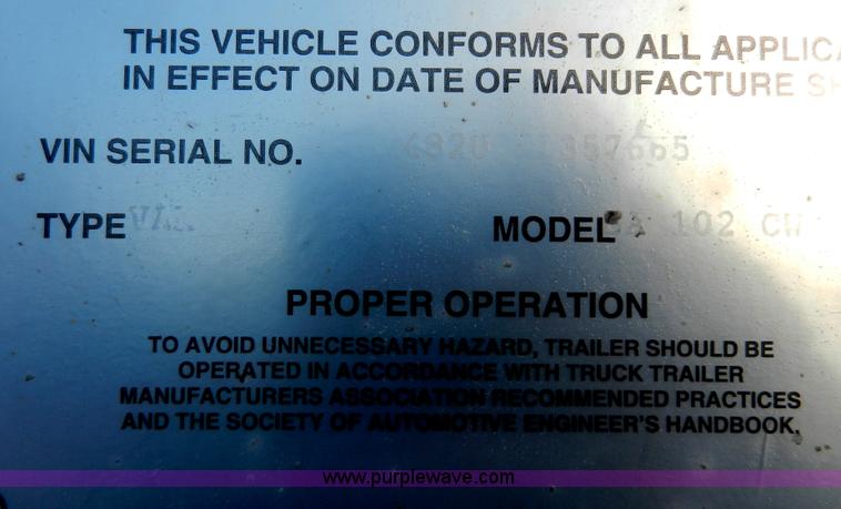 image for item A3902 1996 Wabash dry van trailer