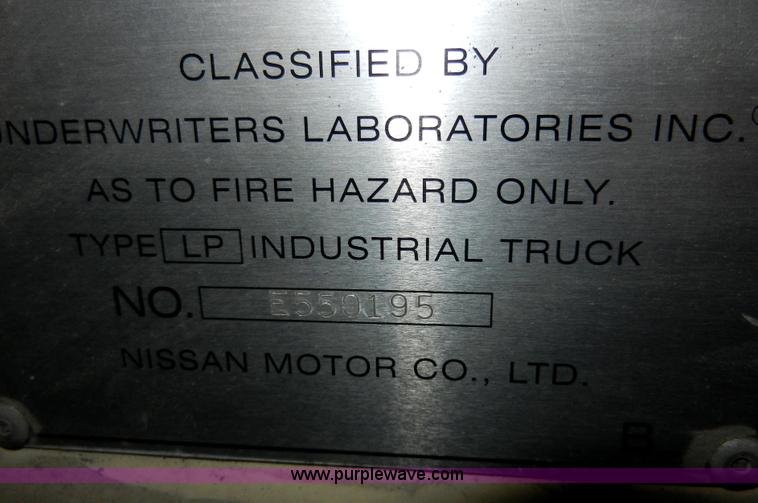 image for item AB9515 Nissan 50 Slip-Lift forklift