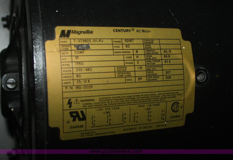 image for item S9790 Industrial 120 gallon air compressor