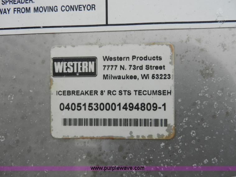 image for item W9652 Western Ice Breaker 8' spreader