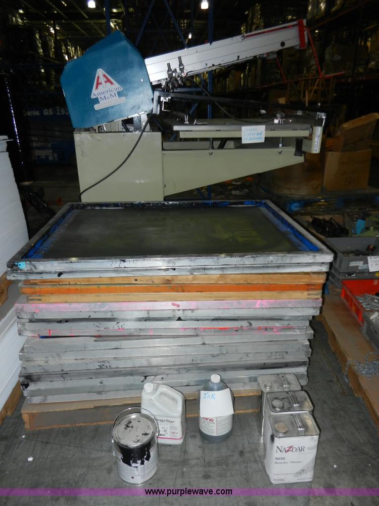 image for item W9655 2006 American M&M Cameo screen printer