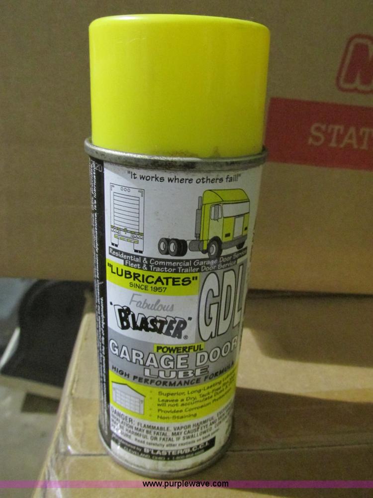 Approximately 120 five oz. cans of blaster garage door lube in Spring